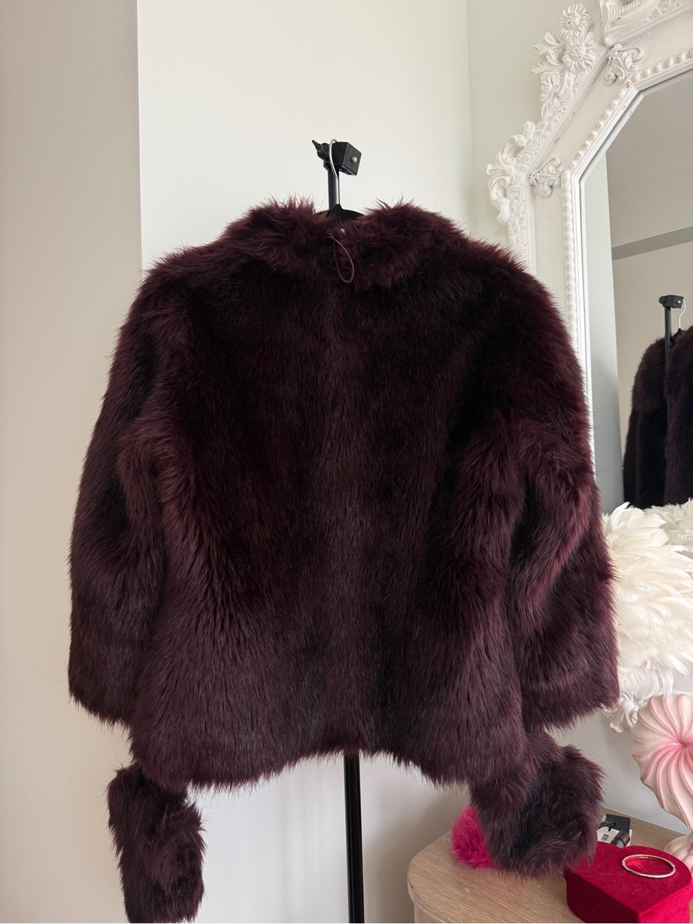 Vintage Miss Sixty Y2K Faux Fur Coat With Mittens - Picture 12 of 16